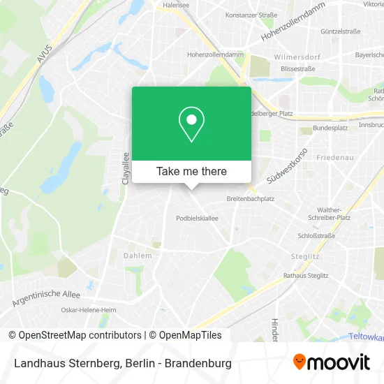 Landhaus Sternberg map