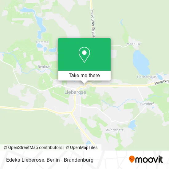 Edeka Lieberose map