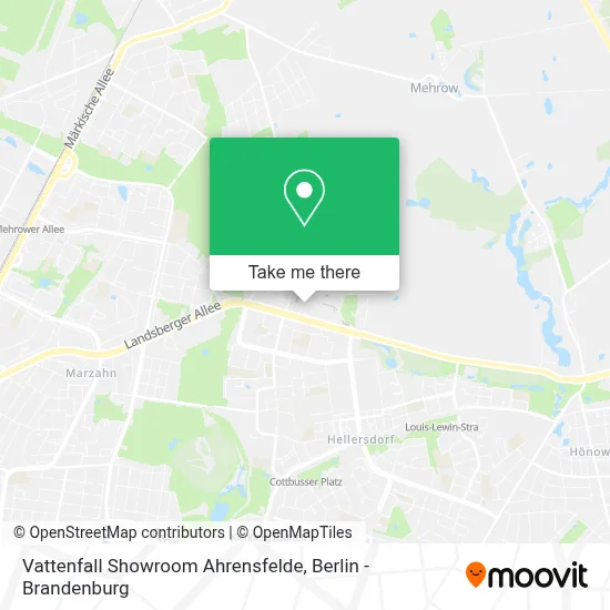 Vattenfall Showroom Ahrensfelde map