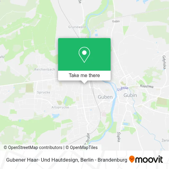 Gubener Haar- Und Hautdesign map