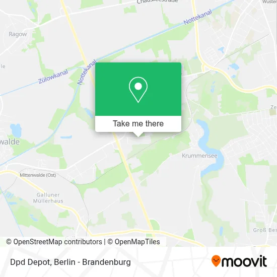Dpd Depot map