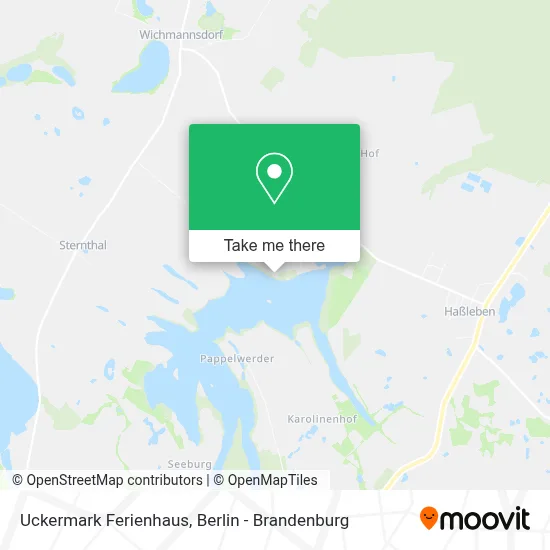 Uckermark Ferienhaus map