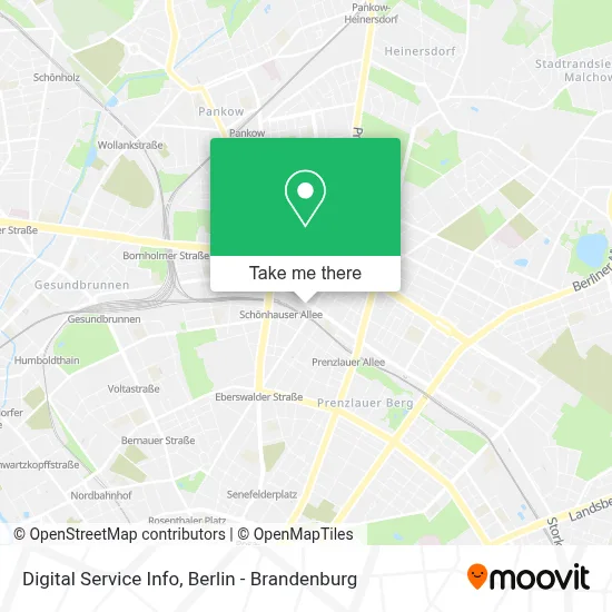 Digital Service Info map