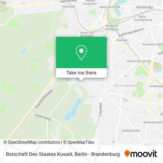 Botschaft Des Staates Kuwait map