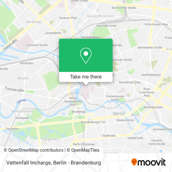 Vattenfall Incharge map