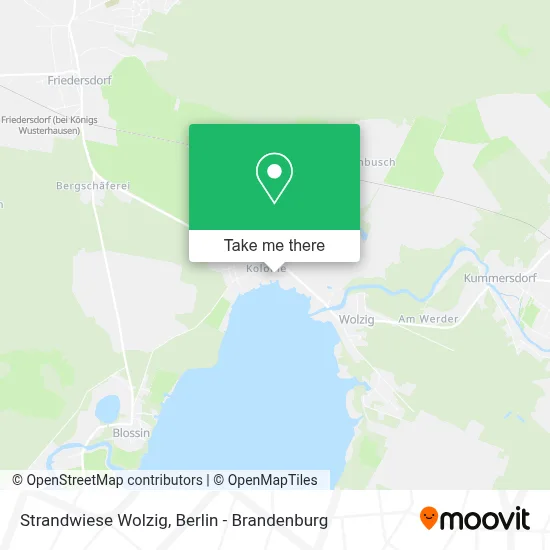 Strandwiese Wolzig map