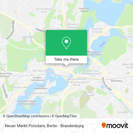 Neuer Markt Potsdam map