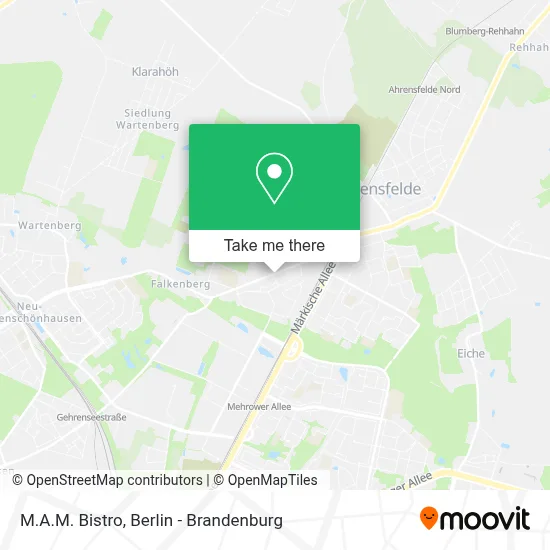 M.A.M. Bistro map