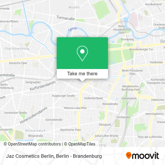 Jaz Cosmetics Berlin map