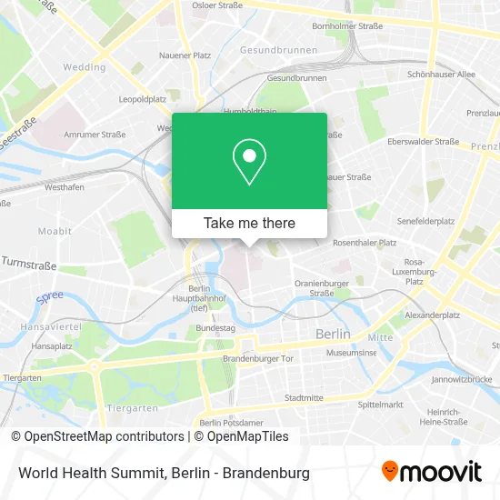 World Health Summit map