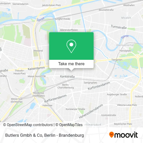 Butlers Gmbh & Co map