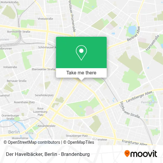 Der Havelbäcker map