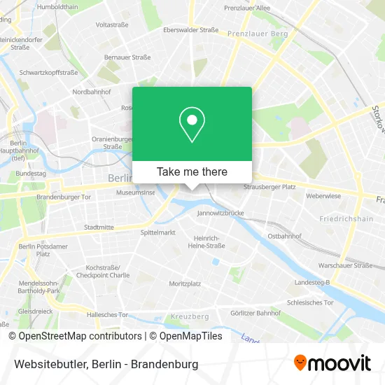 Websitebutler map