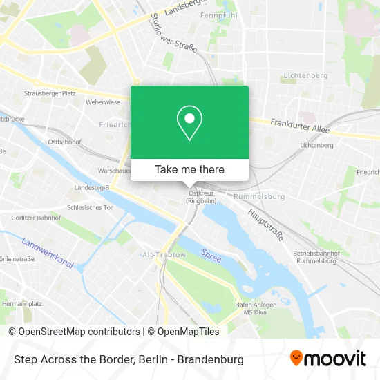 Step Across the Border map