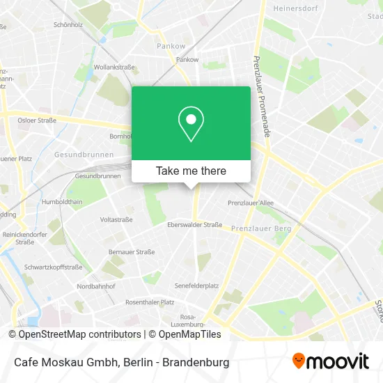 Cafe Moskau Gmbh map