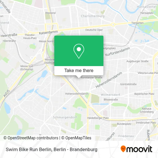 Swim Bike Run Berlin map
