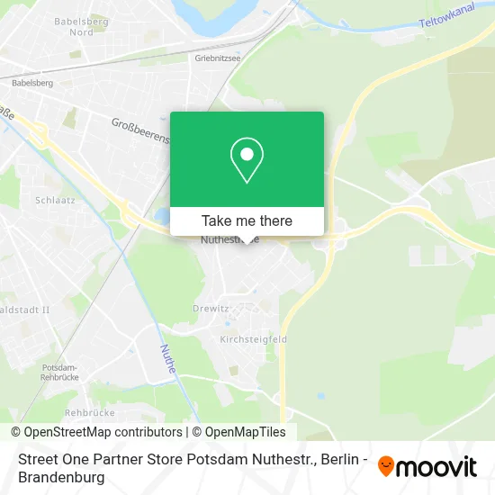 Street One Partner Store Potsdam Nuthestr. map
