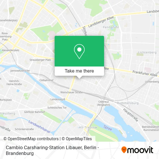 Cambio Carsharing-Station Libauer map