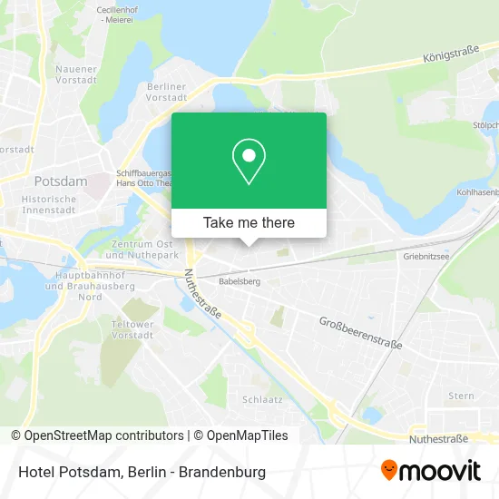 Hotel Potsdam map