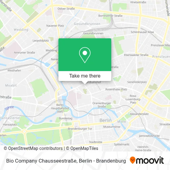 Bio Company Chausseestraße map
