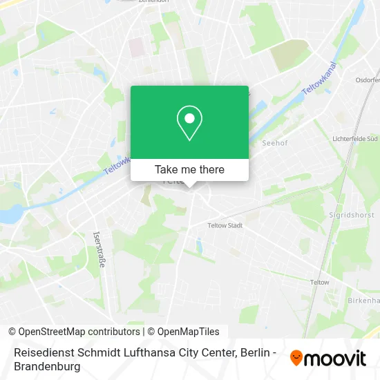 Reisedienst Schmidt Lufthansa City Center map