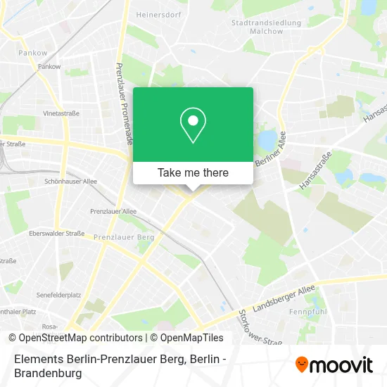 Elements Berlin-Prenzlauer Berg map