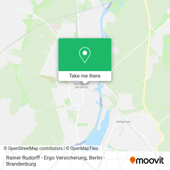 Rainer Rudorff - Ergo Versicherung map