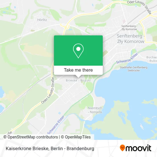 Kaiserkrone Brieske map