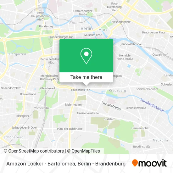 Amazon Locker - Bartolomea map