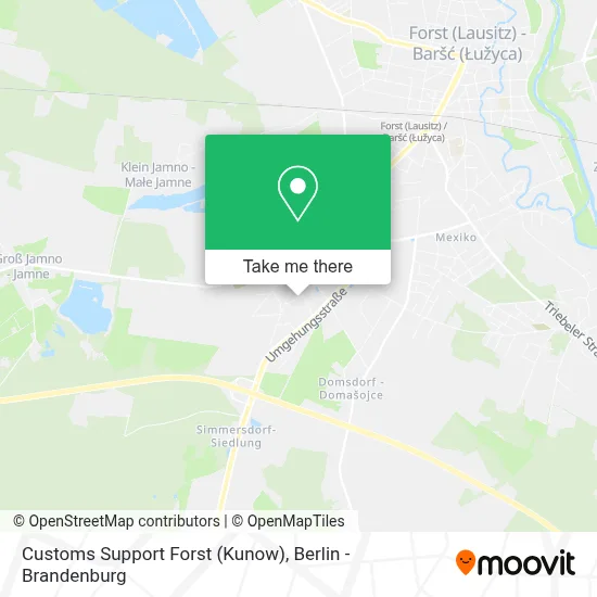 Customs Support Forst (Kunow) map