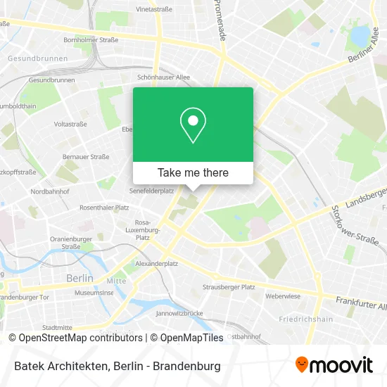 Batek Architekten map