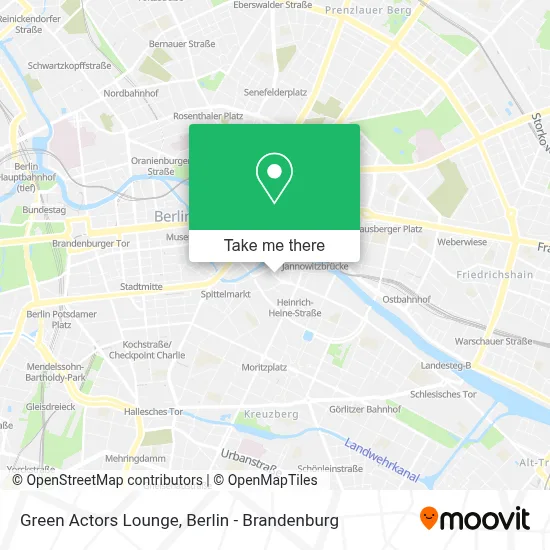 Green Actors Lounge map