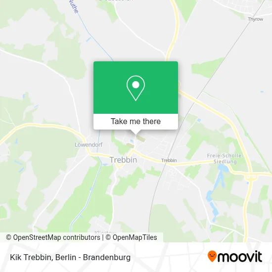 Kik Trebbin map