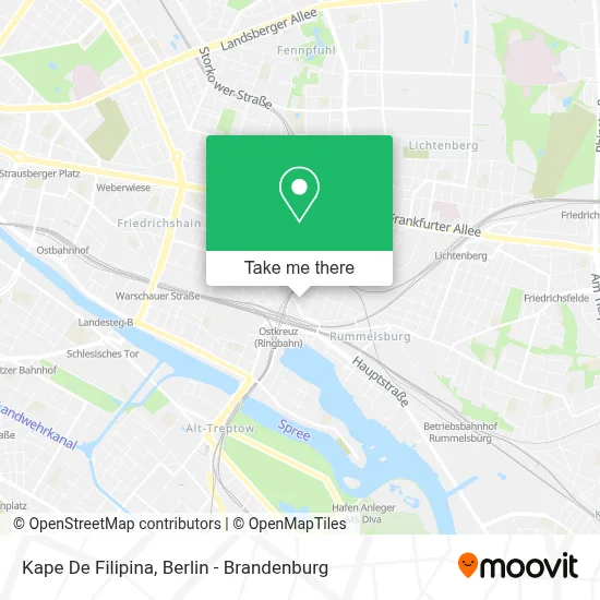 Kape De Filipina map