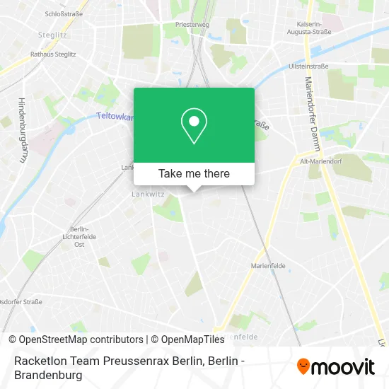Racketlon Team Preussenrax Berlin map