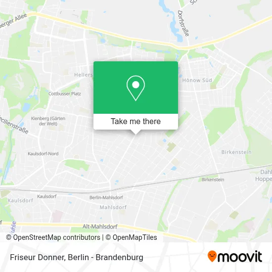 Friseur Donner map