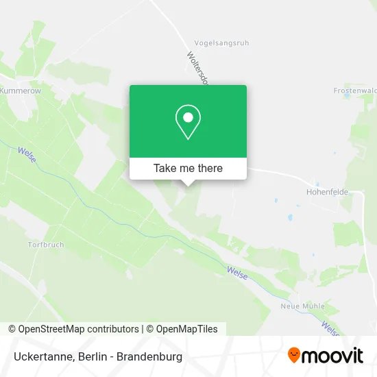 Uckertanne map