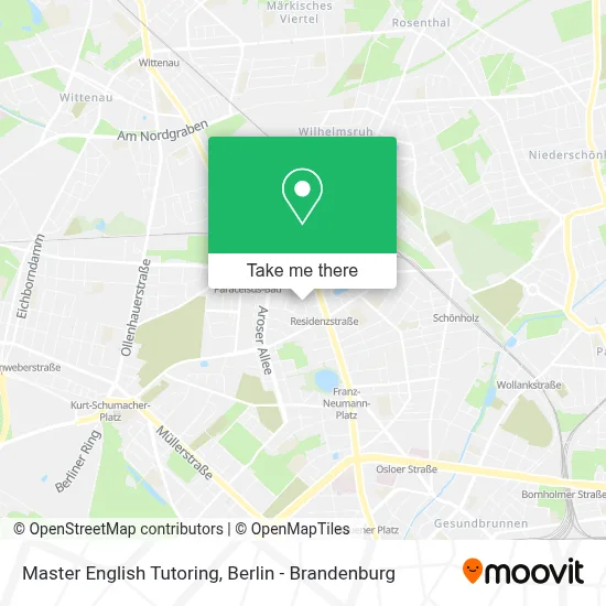 Master English Tutoring map