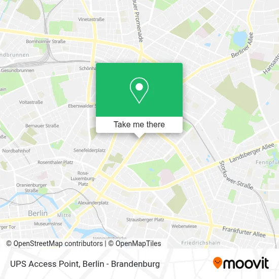 Ups Access Point map