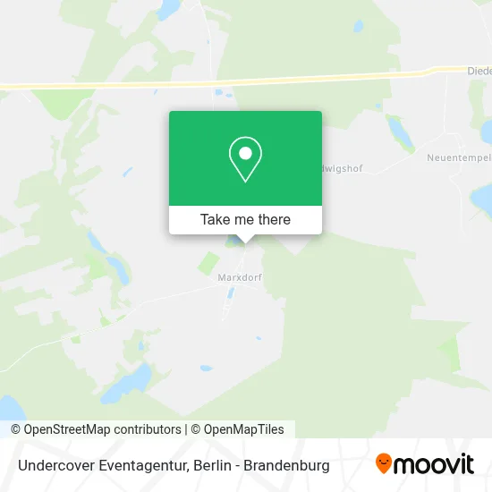 Undercover Eventagentur map