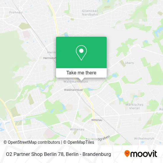 O2 Partner Shop Berlin 78 map