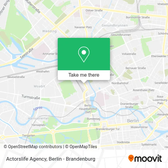 Actorslife Agency map