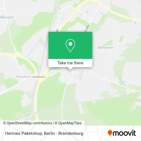 Hermes Paketshop map