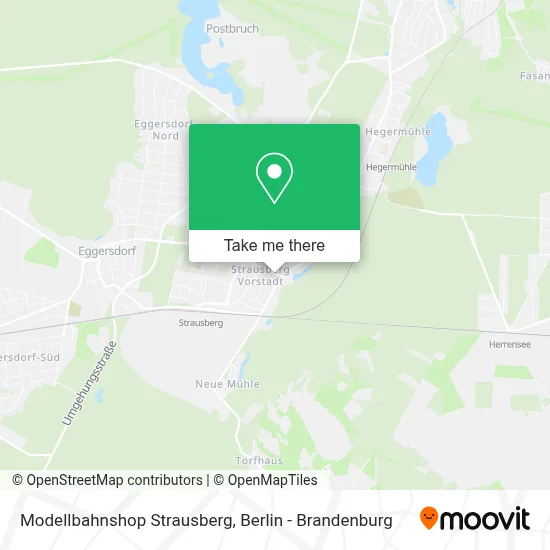 Modellbahnshop Strausberg map