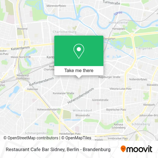 Restaurant Cafe Bar Sidney map