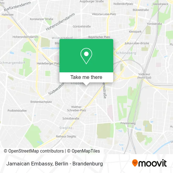 Jamaican Embassy map