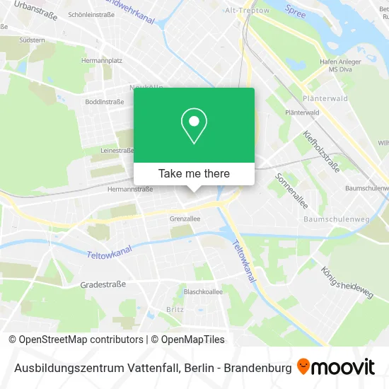 Ausbildungszentrum Vattenfall map