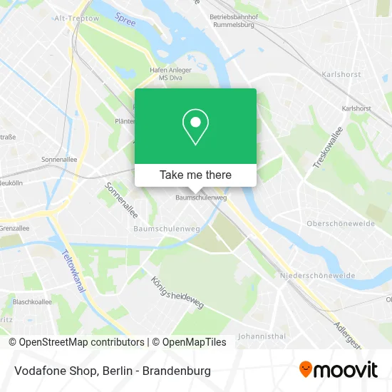 Vodafone Shop map