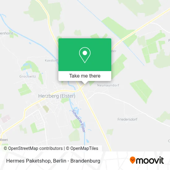 Hermes Paketshop map