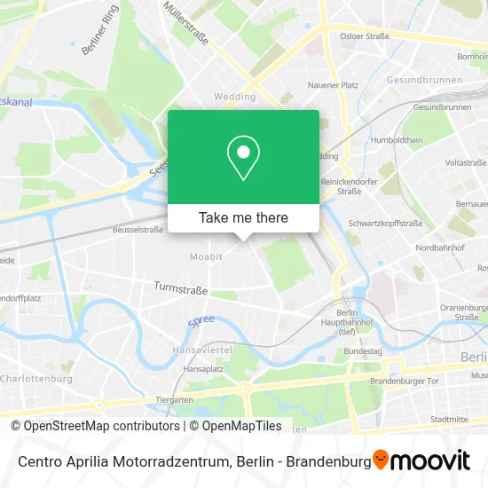 Centro Aprilia Motorradzentrum map